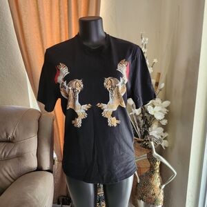 Neil Barrett Double eagle print cotton T-shirt size M